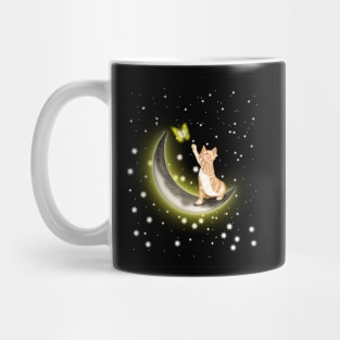 Space yellow cat Mug